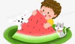 夏天自律吃瓜图片,吃瓜也养生——自律吃瓜新风尚