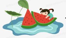夏天自律吃瓜图片,吃瓜也养生——自律吃瓜新风尚